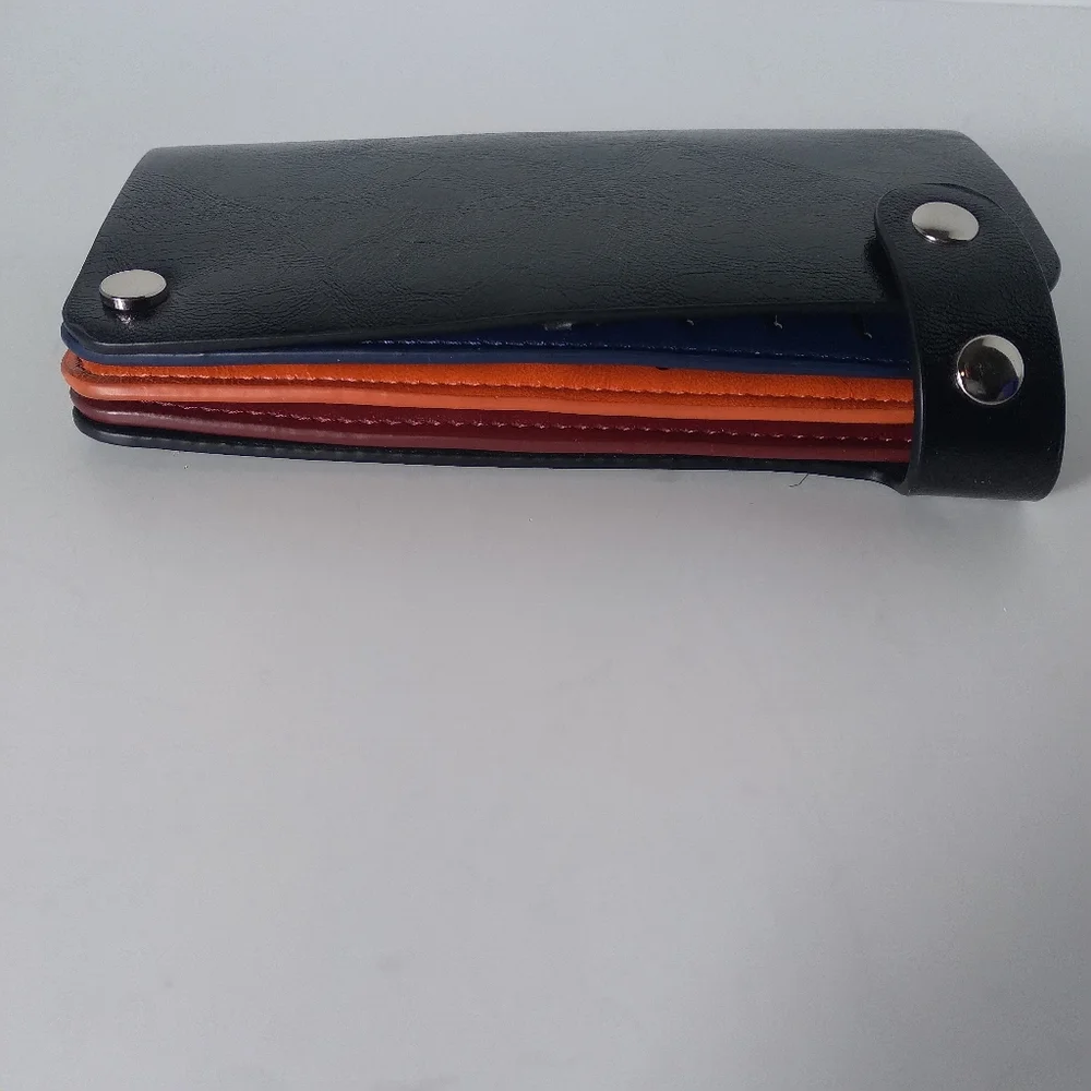 Mens Genuine Leather Multi-Color 36 ID/Card Holder Wallet